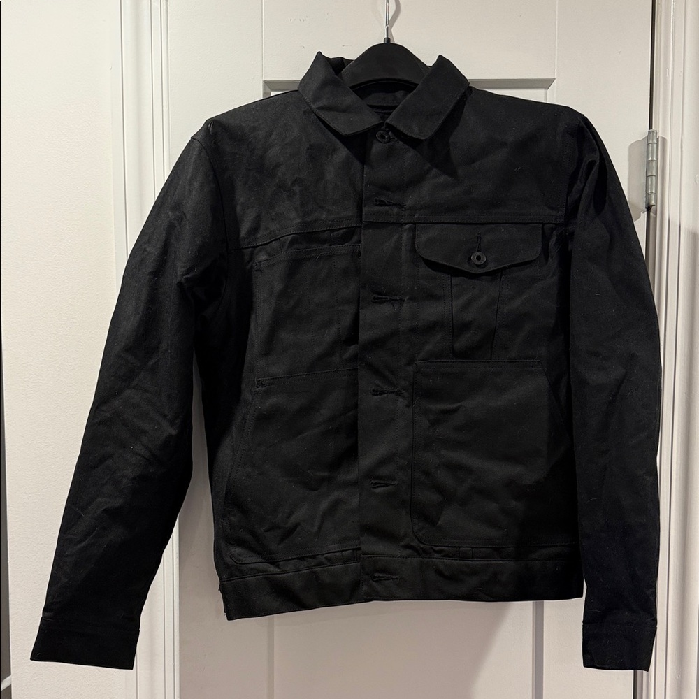 Filson Men's Black Tin Cloth Shortline Jacket